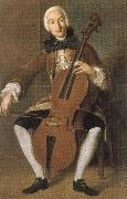 Johann Wolfgang von Goethe who worked in vienna and madrid. he was a fine cellist France oil painting artist
